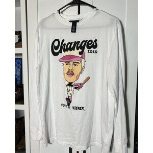Justin Bieber Pink‎ Changes Baseball Medium Long Sleeve Shirt
